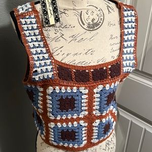 Brand new hand crochet top